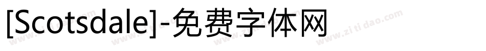 [Scotsdale]字体转换